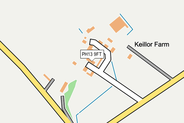 PH13 9FT map - OS OpenMap – Local (Ordnance Survey)