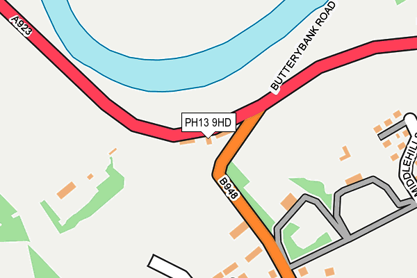 PH13 9HD map - OS OpenMap – Local (Ordnance Survey)