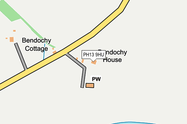 PH13 9HU map - OS OpenMap – Local (Ordnance Survey)
