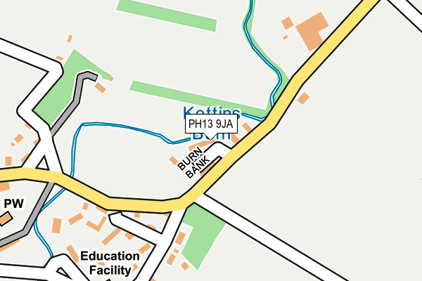 PH13 9JA map - OS OpenMap – Local (Ordnance Survey)