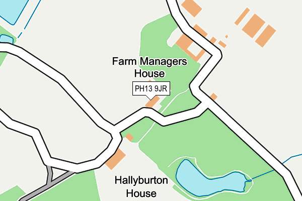 PH13 9JR map - OS OpenMap – Local (Ordnance Survey)