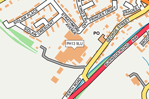 PH13 9LU map - OS OpenMap – Local (Ordnance Survey)