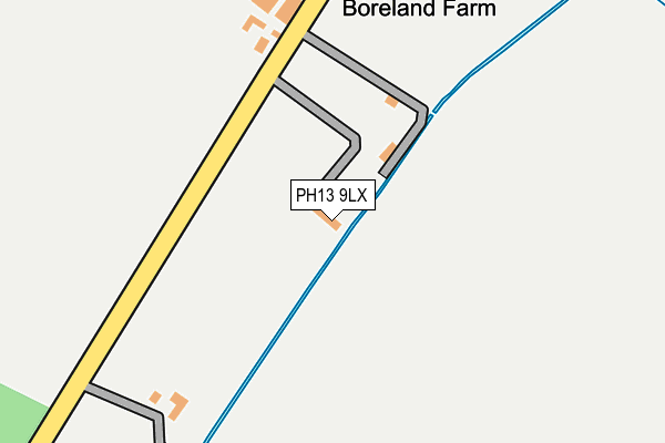 PH13 9LX map - OS OpenMap – Local (Ordnance Survey)
