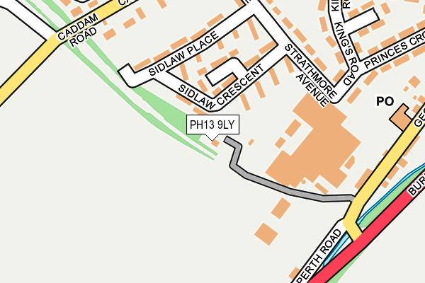 PH13 9LY map - OS OpenMap – Local (Ordnance Survey)