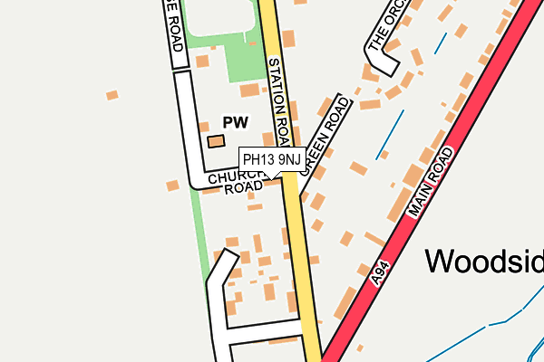 PH13 9NJ map - OS OpenMap – Local (Ordnance Survey)