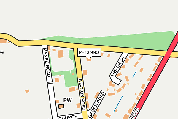 PH13 9NQ map - OS OpenMap – Local (Ordnance Survey)