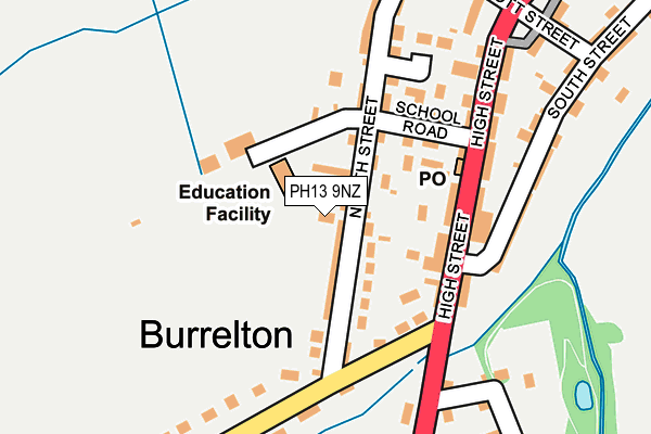 PH13 9NZ map - OS OpenMap – Local (Ordnance Survey)
