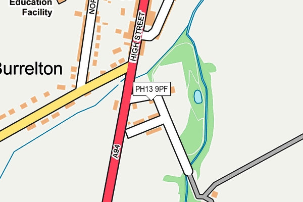 PH13 9PF map - OS OpenMap – Local (Ordnance Survey)