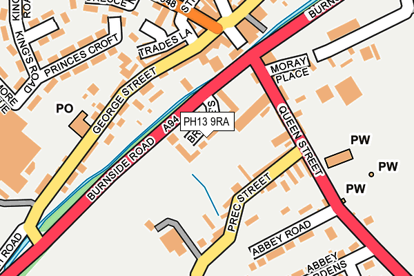 PH13 9RA map - OS OpenMap – Local (Ordnance Survey)