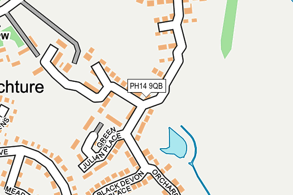 PH14 9QB map - OS OpenMap – Local (Ordnance Survey)