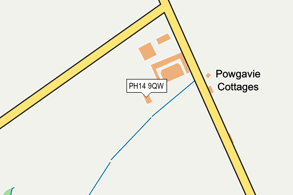 PH14 9QW map - OS OpenMap – Local (Ordnance Survey)