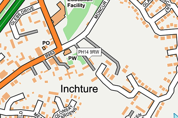 PH14 9RW map - OS OpenMap – Local (Ordnance Survey)