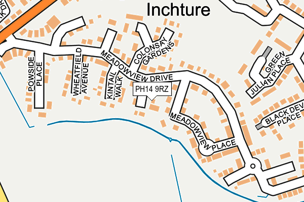 PH14 9RZ map - OS OpenMap – Local (Ordnance Survey)