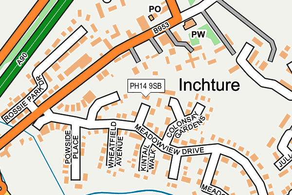 PH14 9SB map - OS OpenMap – Local (Ordnance Survey)