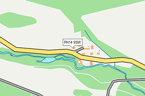 PH14 9SW map - OS OpenMap – Local (Ordnance Survey)