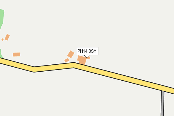 PH14 9SY map - OS OpenMap – Local (Ordnance Survey)