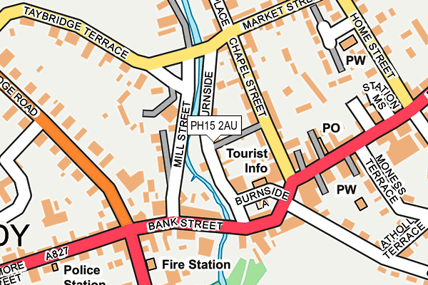PH15 2AU map - OS OpenMap – Local (Ordnance Survey)