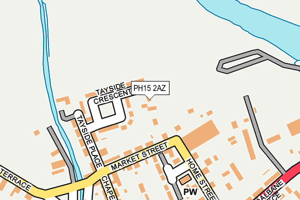 PH15 2AZ map - OS OpenMap – Local (Ordnance Survey)