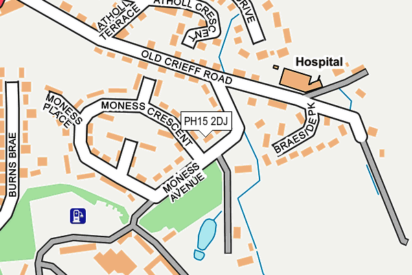PH15 2DJ map - OS OpenMap – Local (Ordnance Survey)