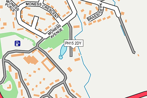 PH15 2DY map - OS OpenMap – Local (Ordnance Survey)