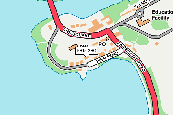 PH15 2HG map - OS OpenMap – Local (Ordnance Survey)
