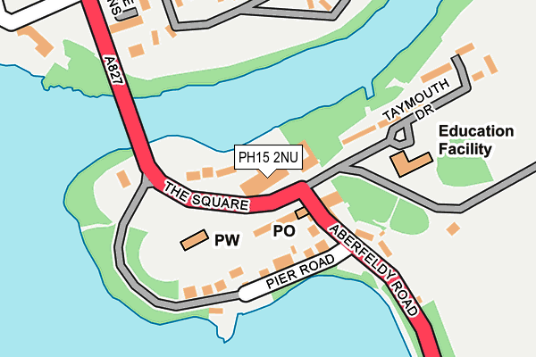 PH15 2NU map - OS OpenMap – Local (Ordnance Survey)