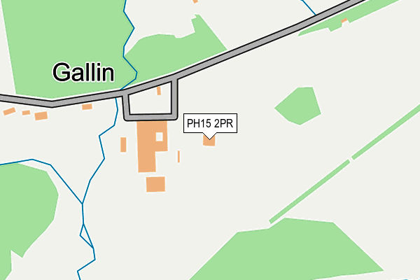 PH15 2PR map - OS OpenMap – Local (Ordnance Survey)