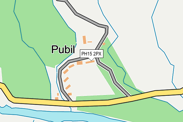 PH15 2PX map - OS OpenMap – Local (Ordnance Survey)