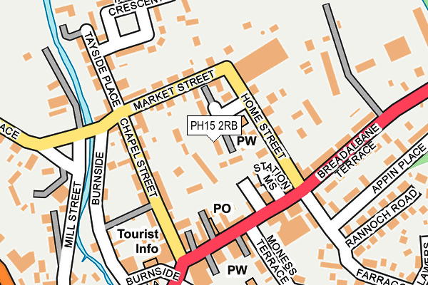 PH15 2RB map - OS OpenMap – Local (Ordnance Survey)
