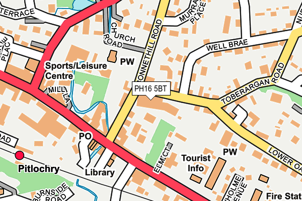 PH16 5BT map - OS OpenMap – Local (Ordnance Survey)