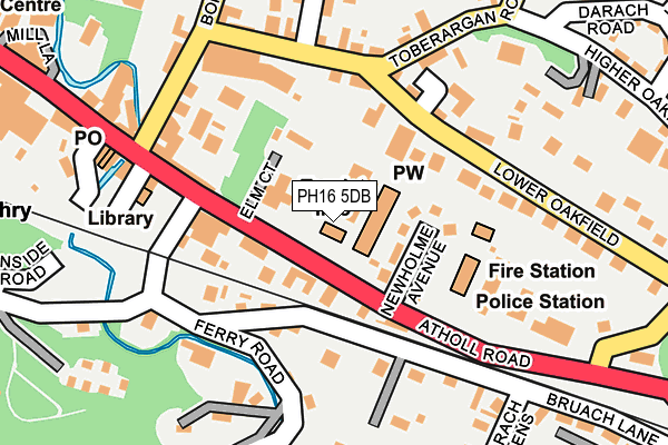 PH16 5DB map - OS OpenMap – Local (Ordnance Survey)