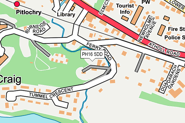 Map of PITFERN LTD at local scale