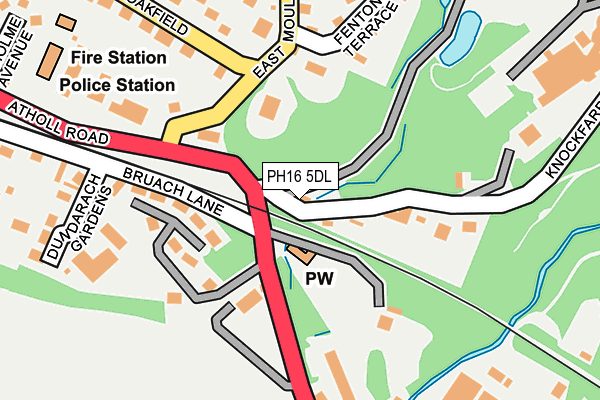 PH16 5DL map - OS OpenMap – Local (Ordnance Survey)