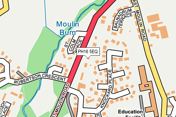 PH16 5EQ map - OS OpenMap – Local (Ordnance Survey)