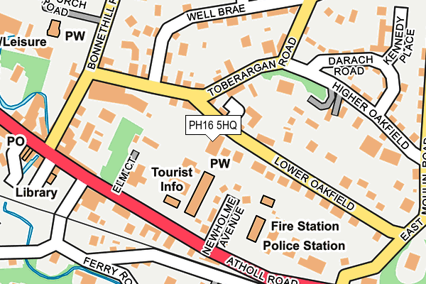 PH16 5HQ map - OS OpenMap – Local (Ordnance Survey)