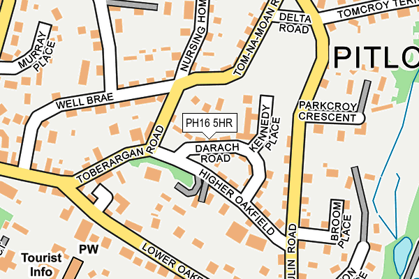 PH16 5HR map - OS OpenMap – Local (Ordnance Survey)