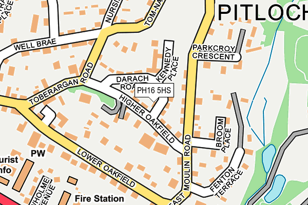 PH16 5HS map - OS OpenMap – Local (Ordnance Survey)