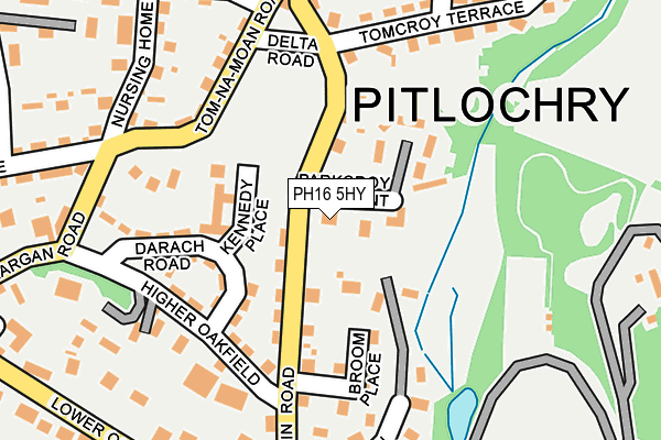 PH16 5HY map - OS OpenMap – Local (Ordnance Survey)