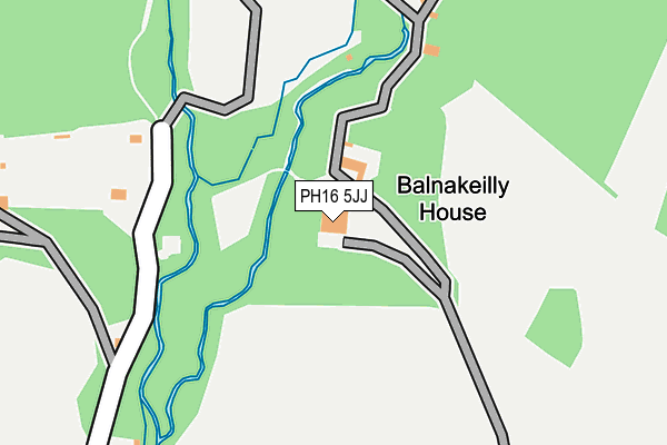 PH16 5JJ map - OS OpenMap – Local (Ordnance Survey)