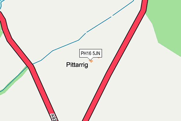 PH16 5JN map - OS OpenMap – Local (Ordnance Survey)
