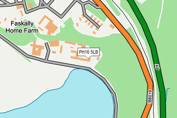 PH16 5LB map - OS OpenMap – Local (Ordnance Survey)