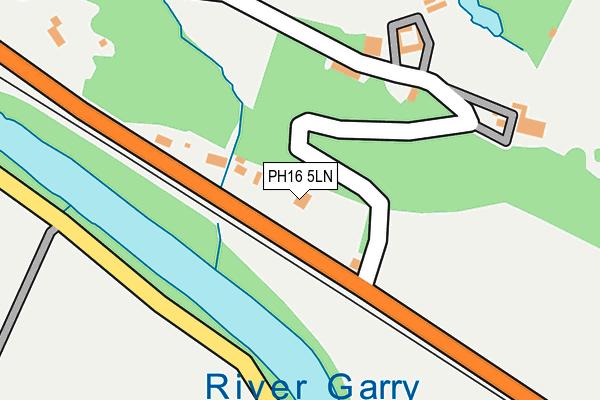 PH16 5LN map - OS OpenMap – Local (Ordnance Survey)