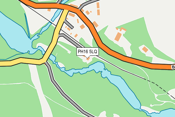 PH16 5LQ map - OS OpenMap – Local (Ordnance Survey)