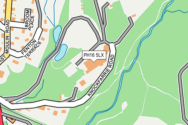 PH16 5LX map - OS OpenMap – Local (Ordnance Survey)