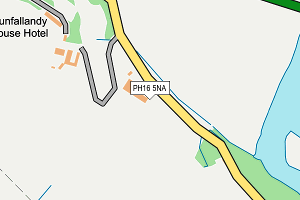 PH16 5NA map - OS OpenMap – Local (Ordnance Survey)