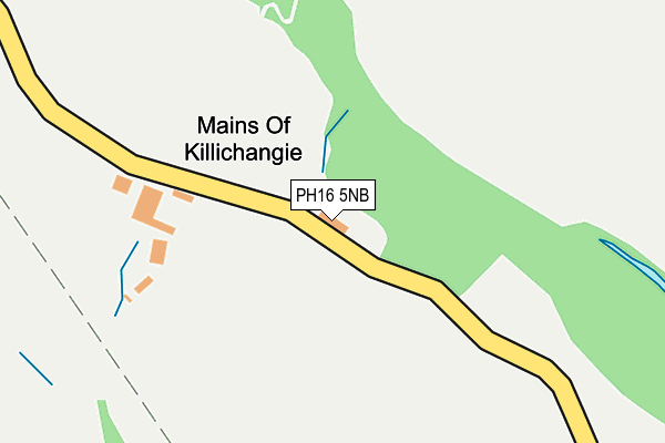 PH16 5NB map - OS OpenMap – Local (Ordnance Survey)