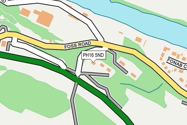 PH16 5ND map - OS OpenMap – Local (Ordnance Survey)