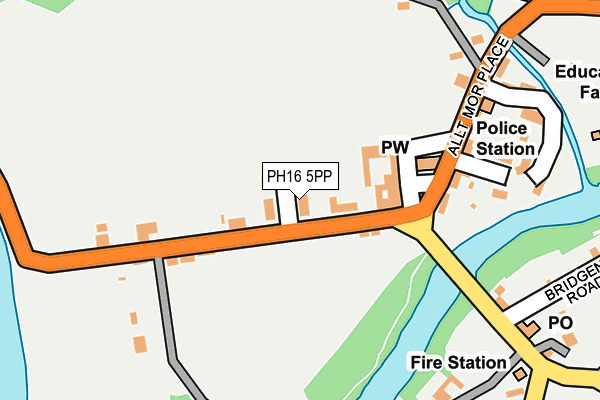 PH16 5PP map - OS OpenMap – Local (Ordnance Survey)