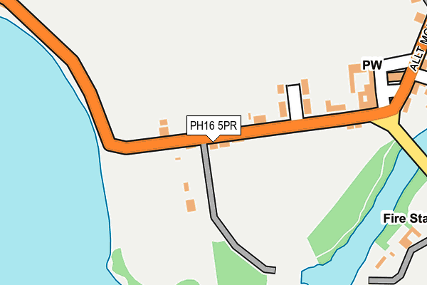 PH16 5PR map - OS OpenMap – Local (Ordnance Survey)