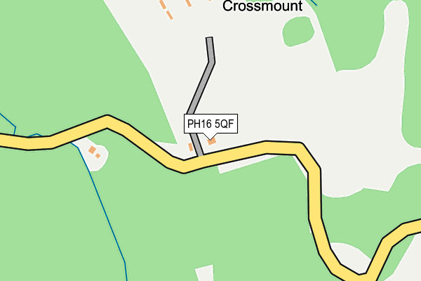 PH16 5QF map - OS OpenMap – Local (Ordnance Survey)